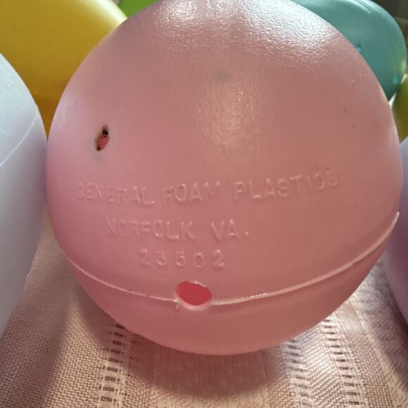 Easter Egg Blow Mold 8” Lot Of 10 Eggs Vintage General Foam Plastics & Unbranded - Picture 9 of 16